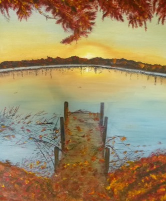 Herfst met vlonder
